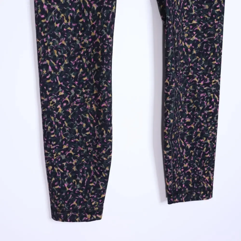 LULULEMON Wunder Train High-Rise Tight Micro Pink Print Active Legging Women's 4